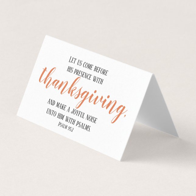 Simple Thanksgiving Diner assis Carte d'écriture (Front)