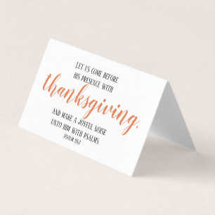 Simple Thanksgiving Diner assis Carte d'écriture