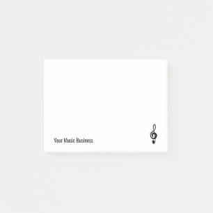 Simple Treble Clef Music Symbol Musiker Post-it Klebezettel