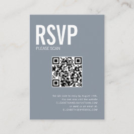 Simple Typografy Wedding Website QR Code UAWG Begleitkarte