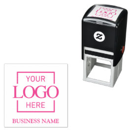 Simple Typography Custom Business Logo Branding Permastempel
