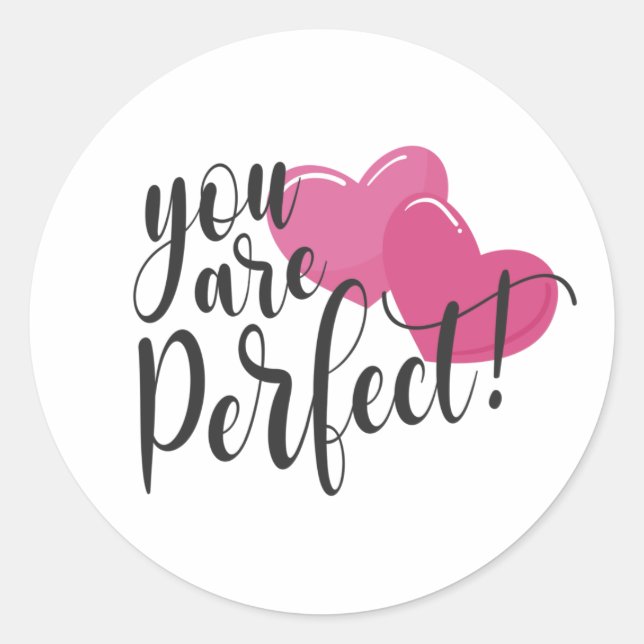 Simple Vous Êtes Parfait Valentine | Sticker (Devant)