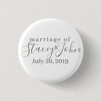 Simple Wedding Bridal Button
