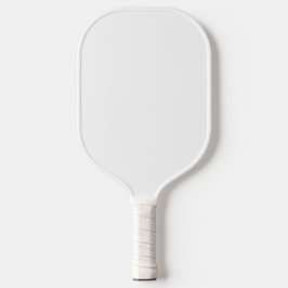 Simple White Color Personalized Pickleball Paddle