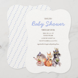 Simple Woodland Rustic Baby shower Invitation