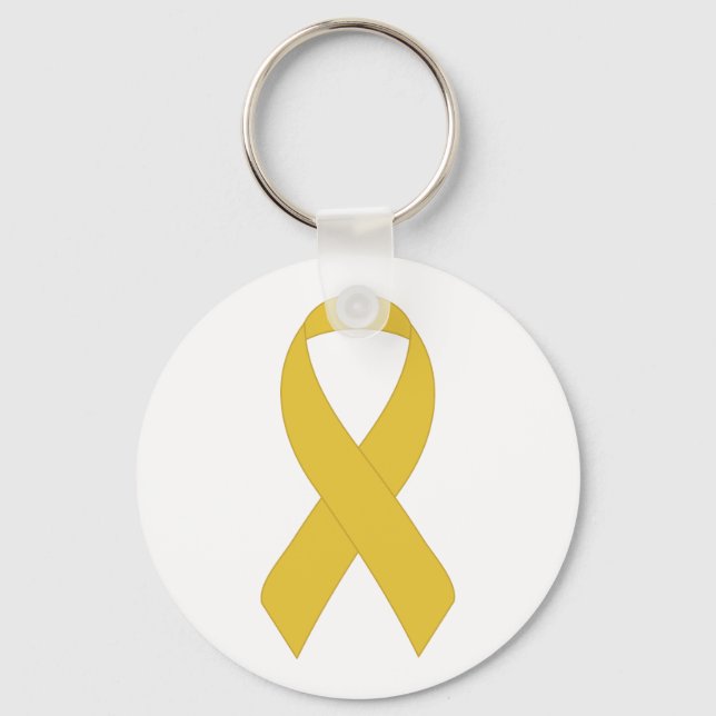 Simple Yellow Ribbon Schlüsselanhänger (Vorderseite)