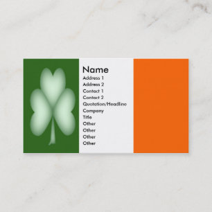 Simplement carte de visite de shamrock