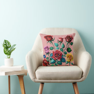 Simplement Inspiré Coussin de Jeté à l'Eau Roses