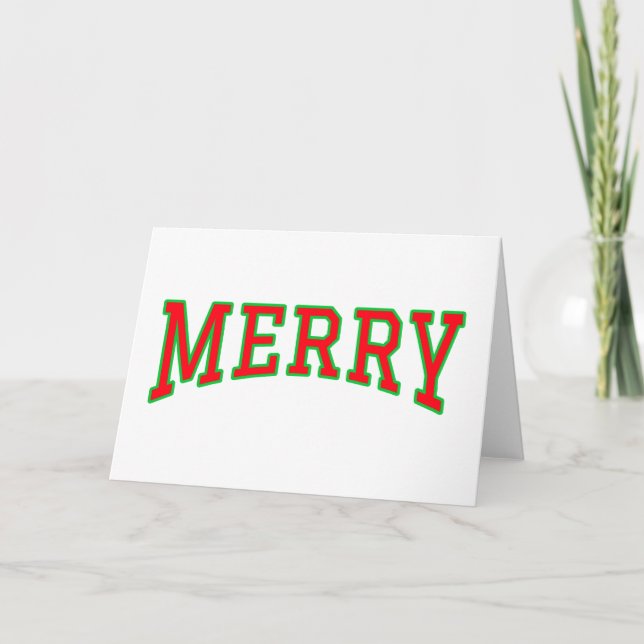 Simplement Joyeux | Carte de Vœux Classique de Fêt (Devant)