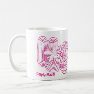 Simplement Mazes "Hey" Maze Mug