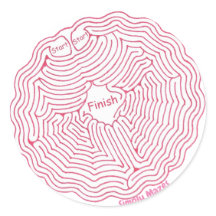 Simplement Mazes Spider Web Maze Sticker