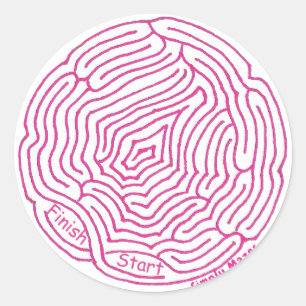 Simplement Sticker Mazes Round Maze