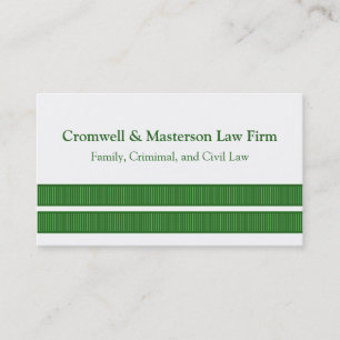 Simples Cartes de visite, Vert