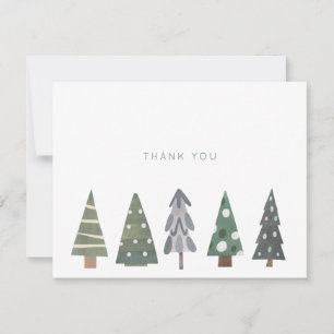 Simples hiver Nordic Christmas Trees Merci
