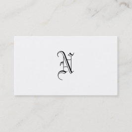 Simples Monogramm-Schmutz Visitenkarte