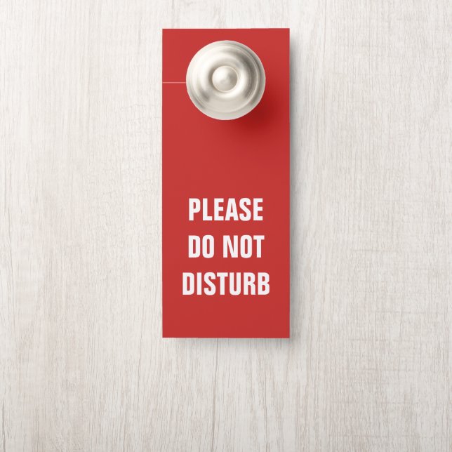 Simples NE PAS DISTURB affichettes de porte de cha (Sur le bouton)
