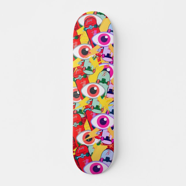Simples yeux de skateboard des années 90 (Devant)