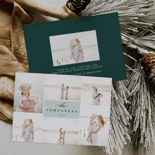 Simplicité   Carte de collage photo de vacances