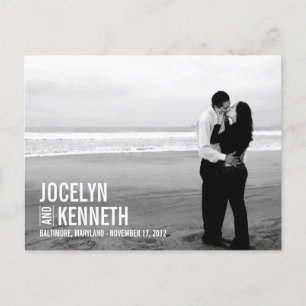 Simplicité Pure Enregistrer La Carte Postale Date 