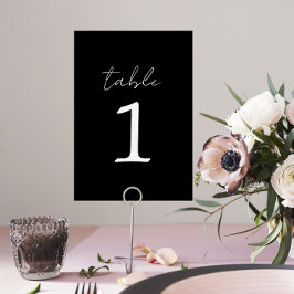 Simplicité réelle 3 Mariage noir Numéro de table