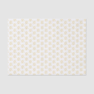 Simplisches Gold-Star-Muster weiß Seidenpapier