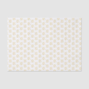 Simplistic Gold Star Muster White Seidenpapier