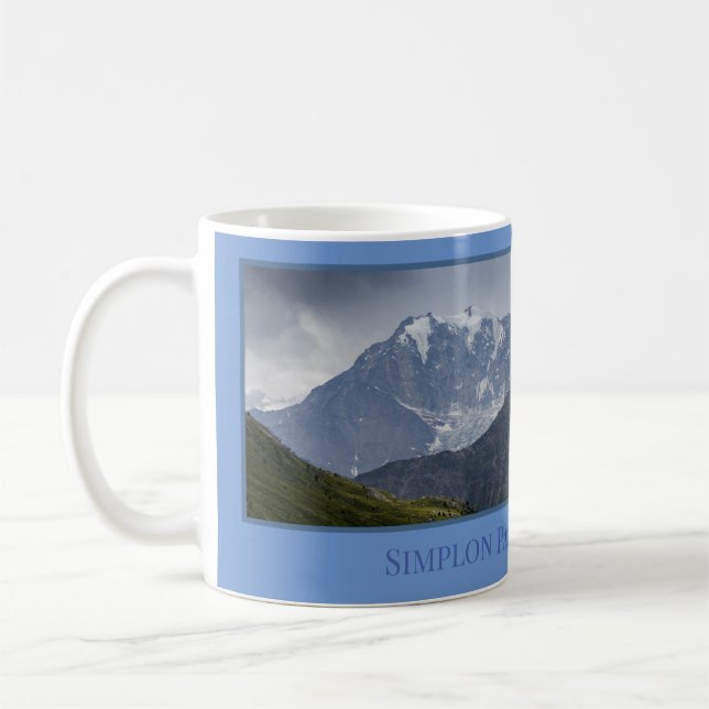Simplon Pass Mountains, Schweiz Kaffeetasse (Links)