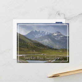 Simplon Pass Mountains, Schweiz Postkarte