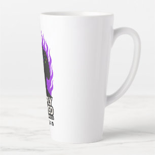 SIMPLY BORED Lila Flamme Gaming T-Shirt 🔥🎮 Milchtasse