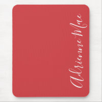 Simply Elegant Flame Red Personalized