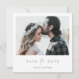 Simply Elegant Photo Wedding Save the Date Invitat