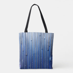 Simply Enspired Blau Schimmerndes Wiederverwendbar Tasche