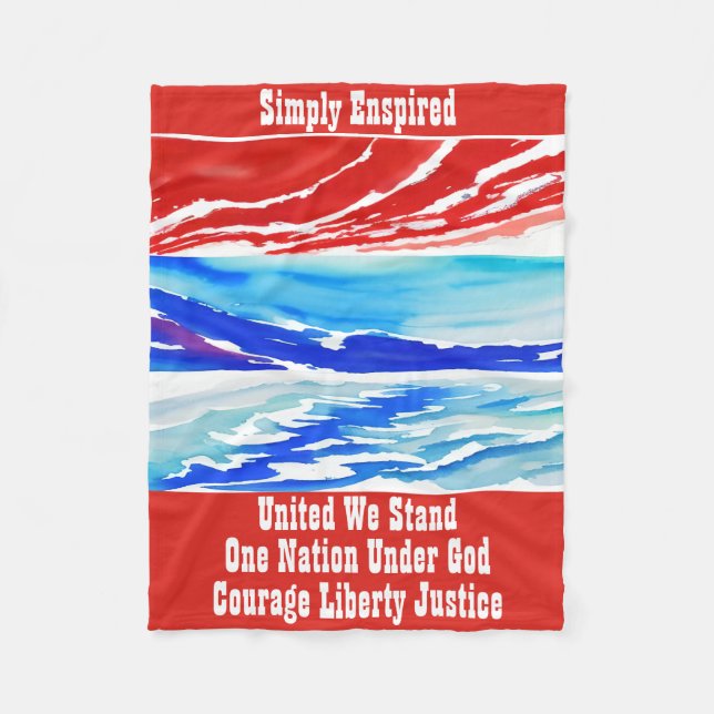 Simply Enspired United We Stand Fleecedecke (Vorderseite)