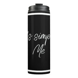 Simply Me – Elegante schwarze isolierte Flasche