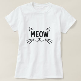 Simply Meow Cute Cat Face for Feline T-Shirt