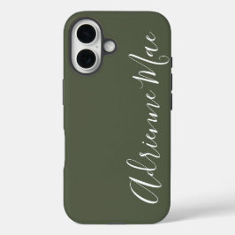 Simply Personalized Camo Green Case-Mate iPhone 16 Hülle