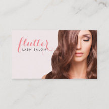 Simply Pink Lash Salon Carte de visite Photo