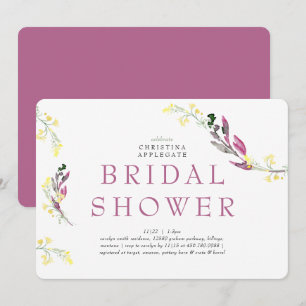 Simply Spring Invitation de Mariage aux Fleurs Sau