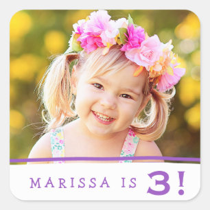 Simply Sweonalized Photo Stickers Anniversaire