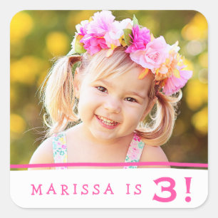 Simply Sweonalized Photo Stickers Anniversaire