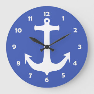 Simply Symbols / Icons - ANCHOR + ideas Große Wanduhr