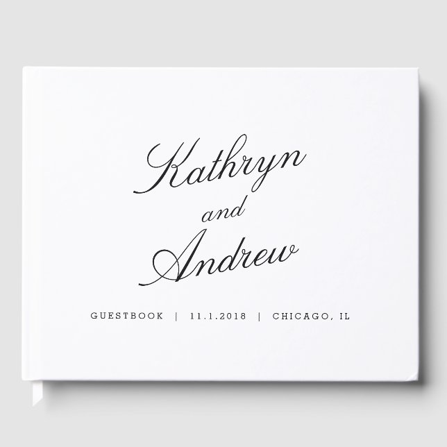 Simply Us EDITABLE COULEUR Mariage Livre d'or (Recto)