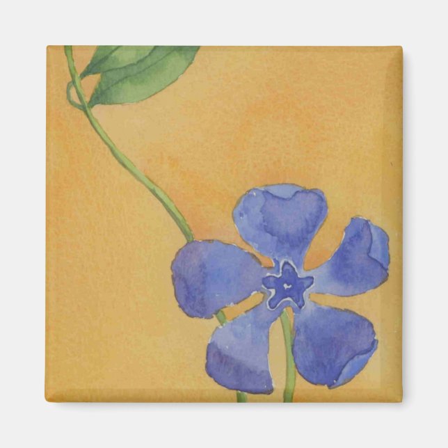 "Simply Vinca" Blumenmagnet Magnet (Vorne)