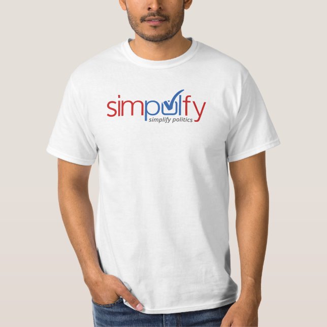 Simpolfy grundlegendes T-Stück T-Shirt (Vorderseite)