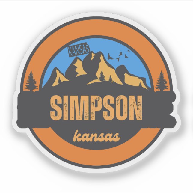 Simpson, Kansas Aufkleber (Vorderseite)