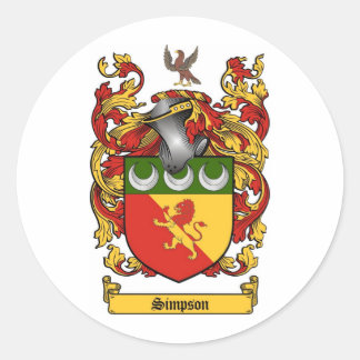 Simpson Wappen - Wappen Runder Aufkleber
