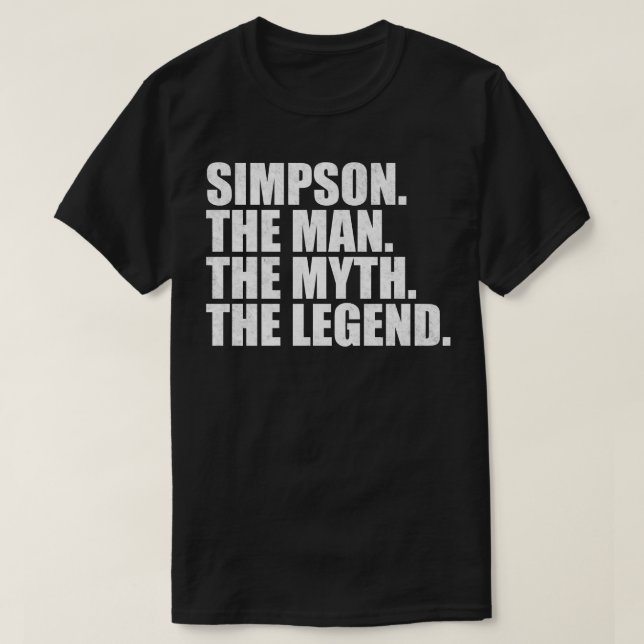 SimpsonSimpson Familienname Simpson Nachname Simps T-Shirt (Design vorne)