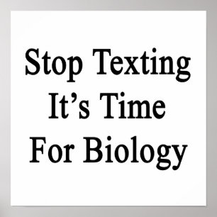 Sims, es ist Zeit für Biologie Poster