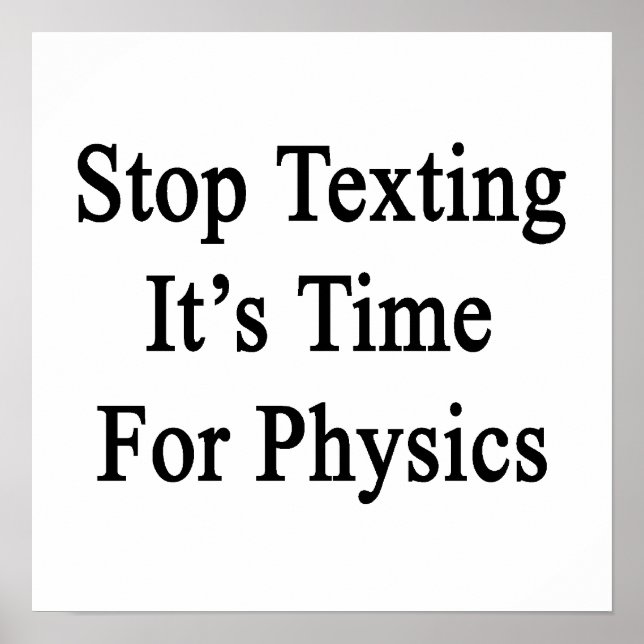 Sims, es ist Zeit für Physik Poster (Vorne)