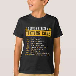 Simstest des Senioren-Codes für Vintage Geschenke T-Shirt
